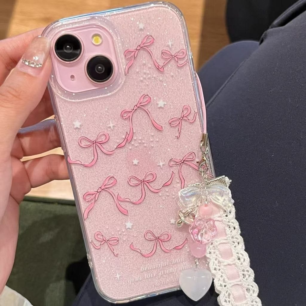 Coquette Ribbon Print Case